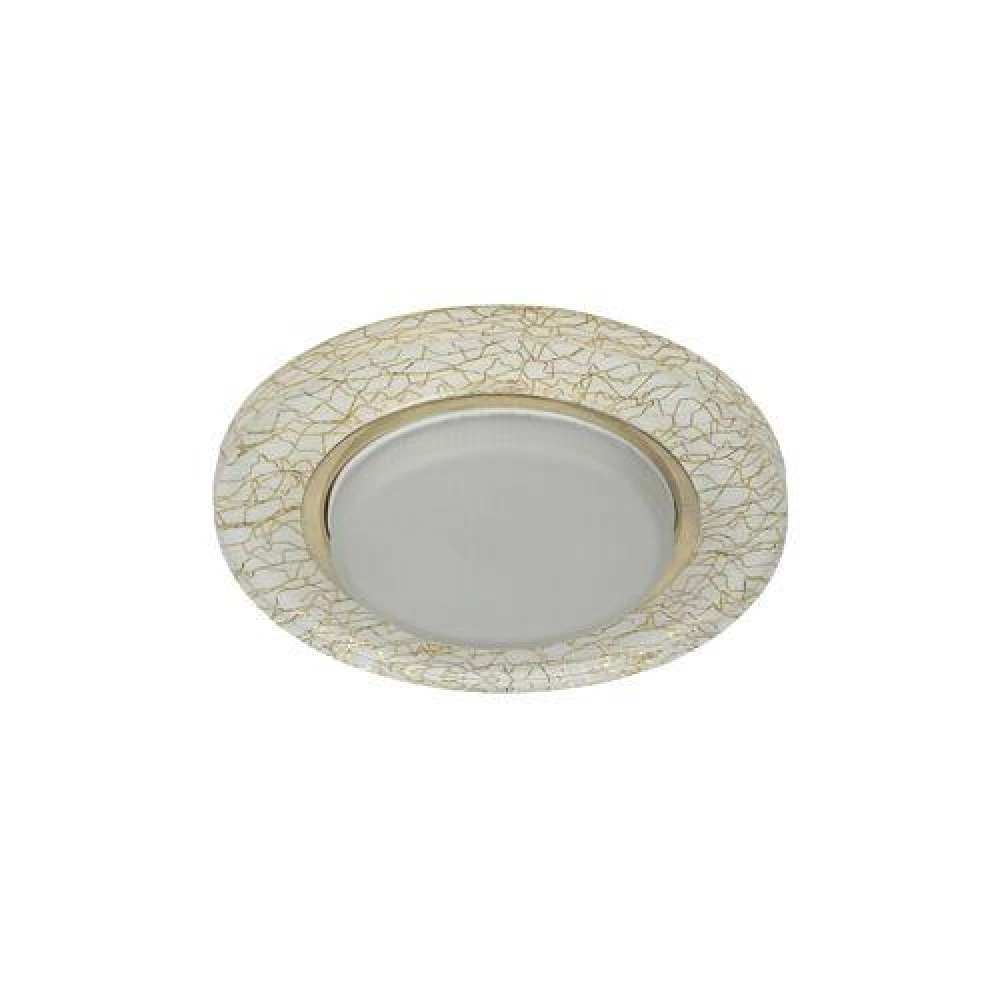 Светильник точечный DK80 WH/GD 13Вт GX53 220В бел./зол. ЭРА Б0019576