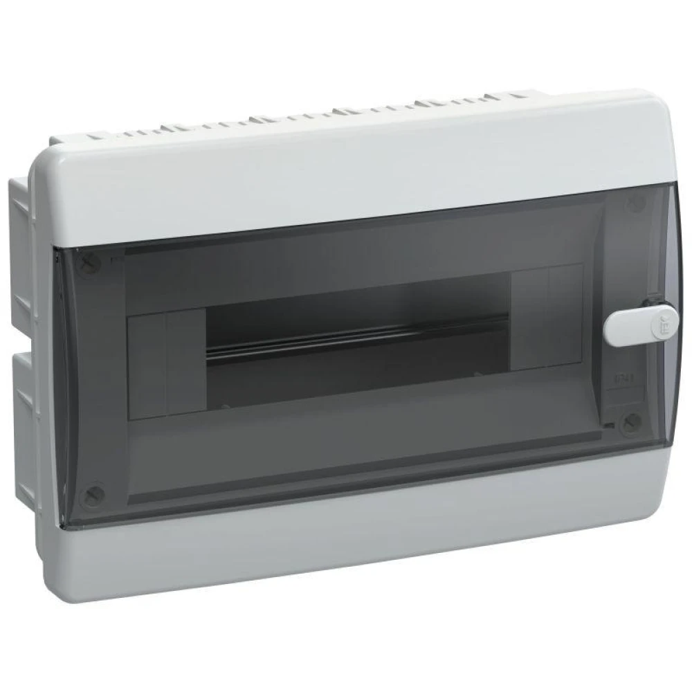Корпус ЩРВ-П-12 UNION Compact IP41 черн. прозр. дверь пластик. IEK UIC-KP12-V-12-41-K01