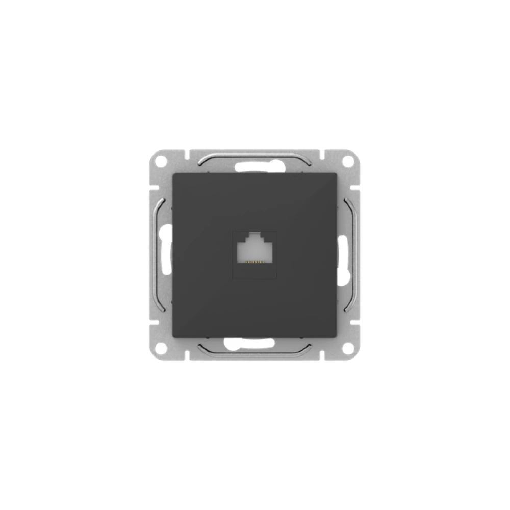 Розетка компьютерная СП Эпика RJ45 кат.5 механизм черн. EKF UP1-SOB-RJ45-5