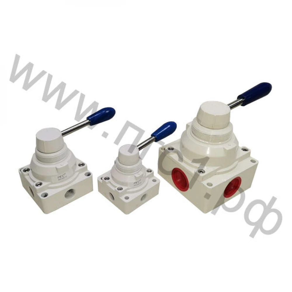 Пневмораспределитель 1/2" с закрытым центром 4HV-400-15 Крановый 4/3