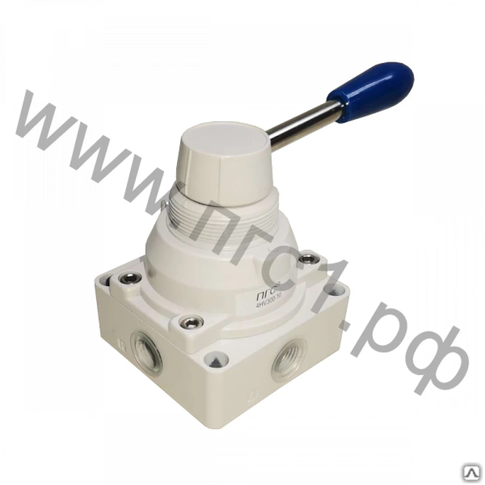 Крановый 4/3 пневмораспределитель 4HV-300-10 G3/8" с закрытым центром