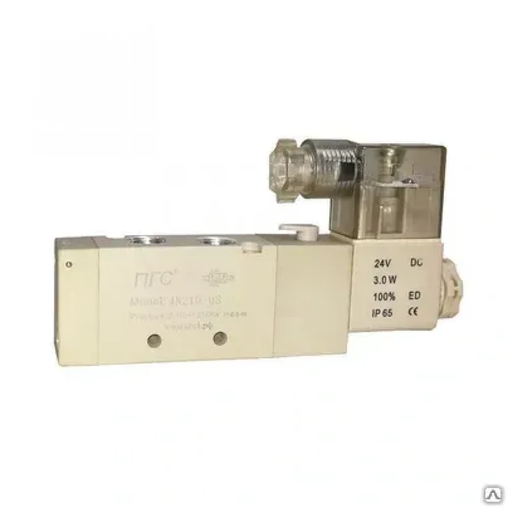 Пневмораспределитель с односторонним ЭМУ (4V210-08) 4N210-08 AC110V 5/2