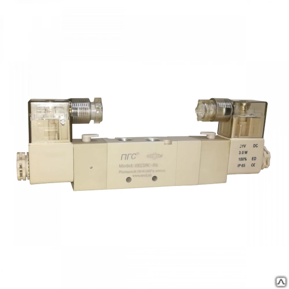 Пневмораспределитель с открытым центром 4N230E-08 AC220V 5/3