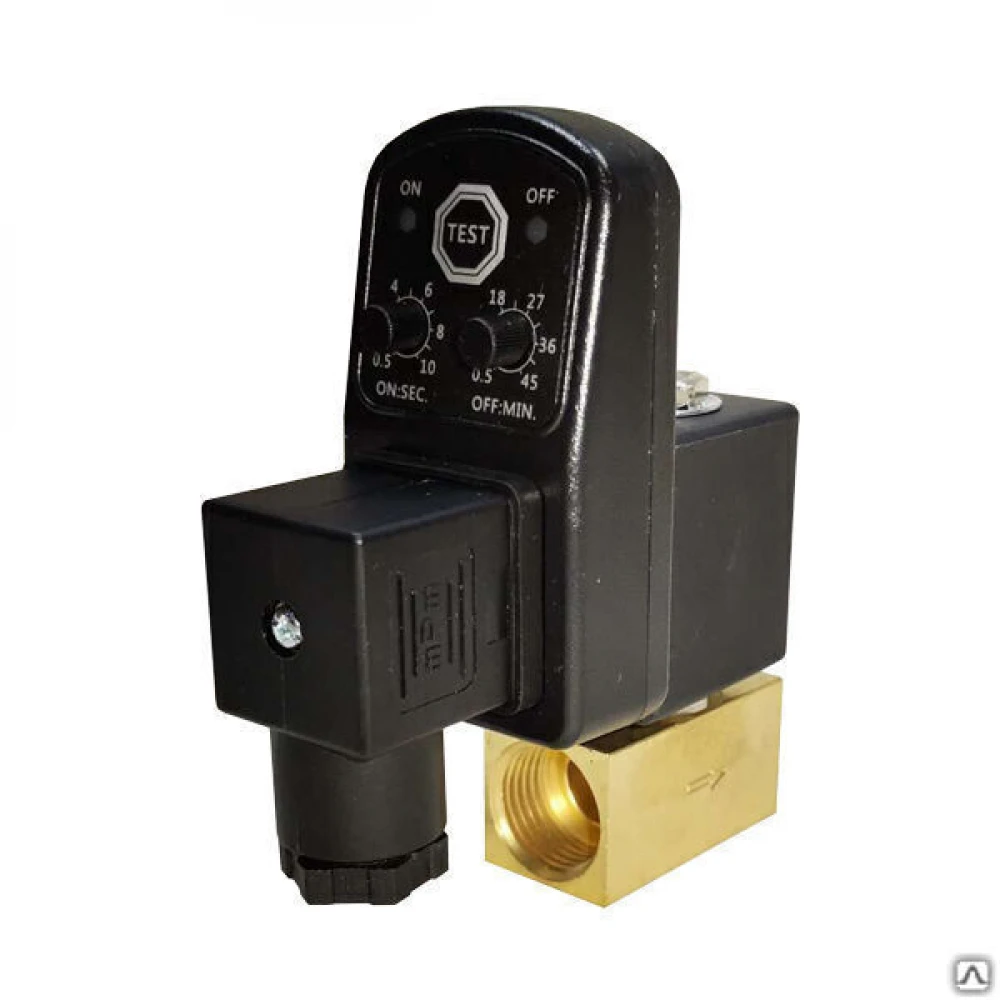 Клапан с ЭМУ G1/2", 0-1.6MPa PGS160-15 DC24V 2/2 НЗ