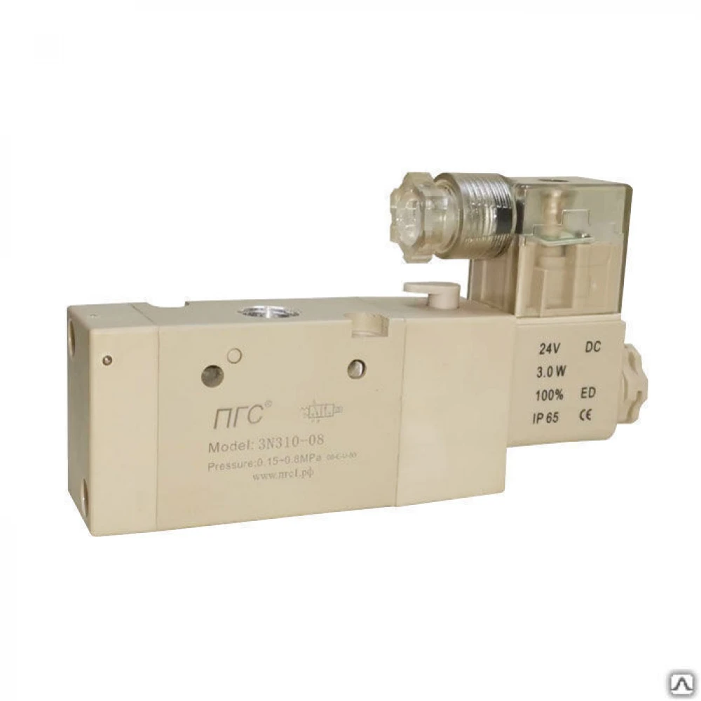 Пневмораспределитель с односторонним ЭМУ 3NV310-08 AC220V 3/2
