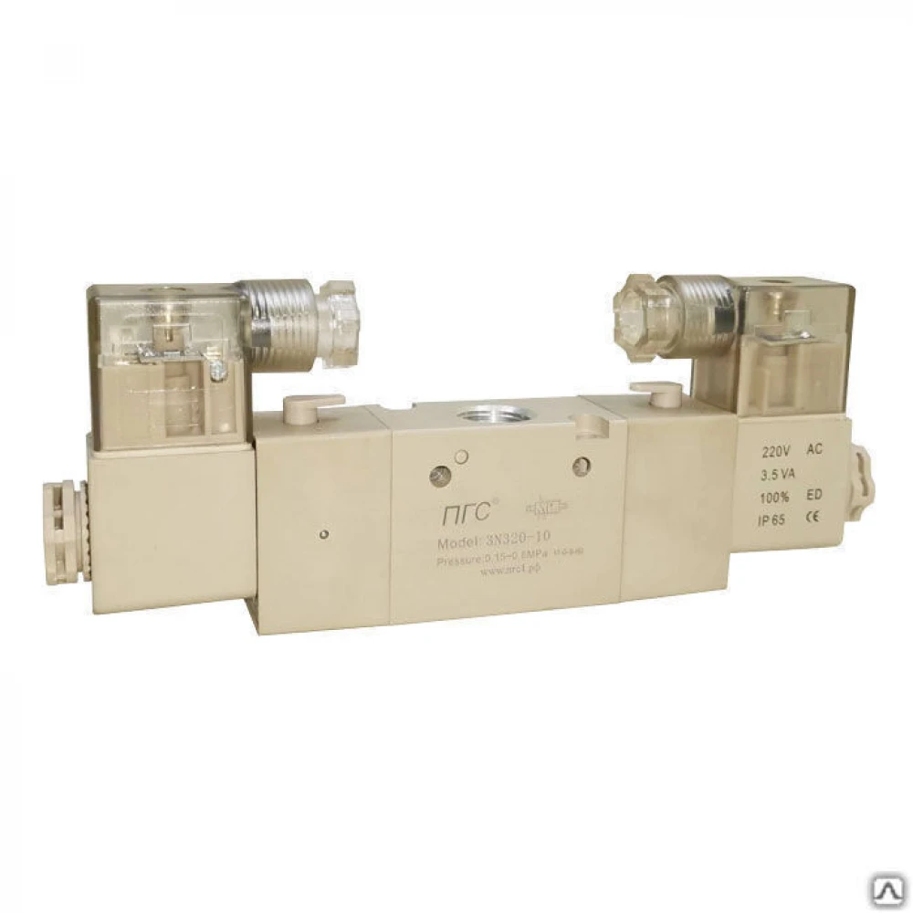 Пневмораспределитель с двухсторонним ЭМУ 3N320-10 AC220V3/2