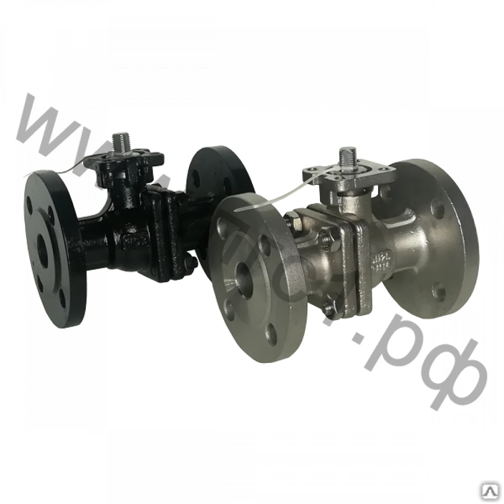 Кран шаровой ШКФ-ПГС280304(300Lb) двухсоставной 3" фланцевый с площадкой ISO5211 нержавеющая сталь 304, давление 20 бар