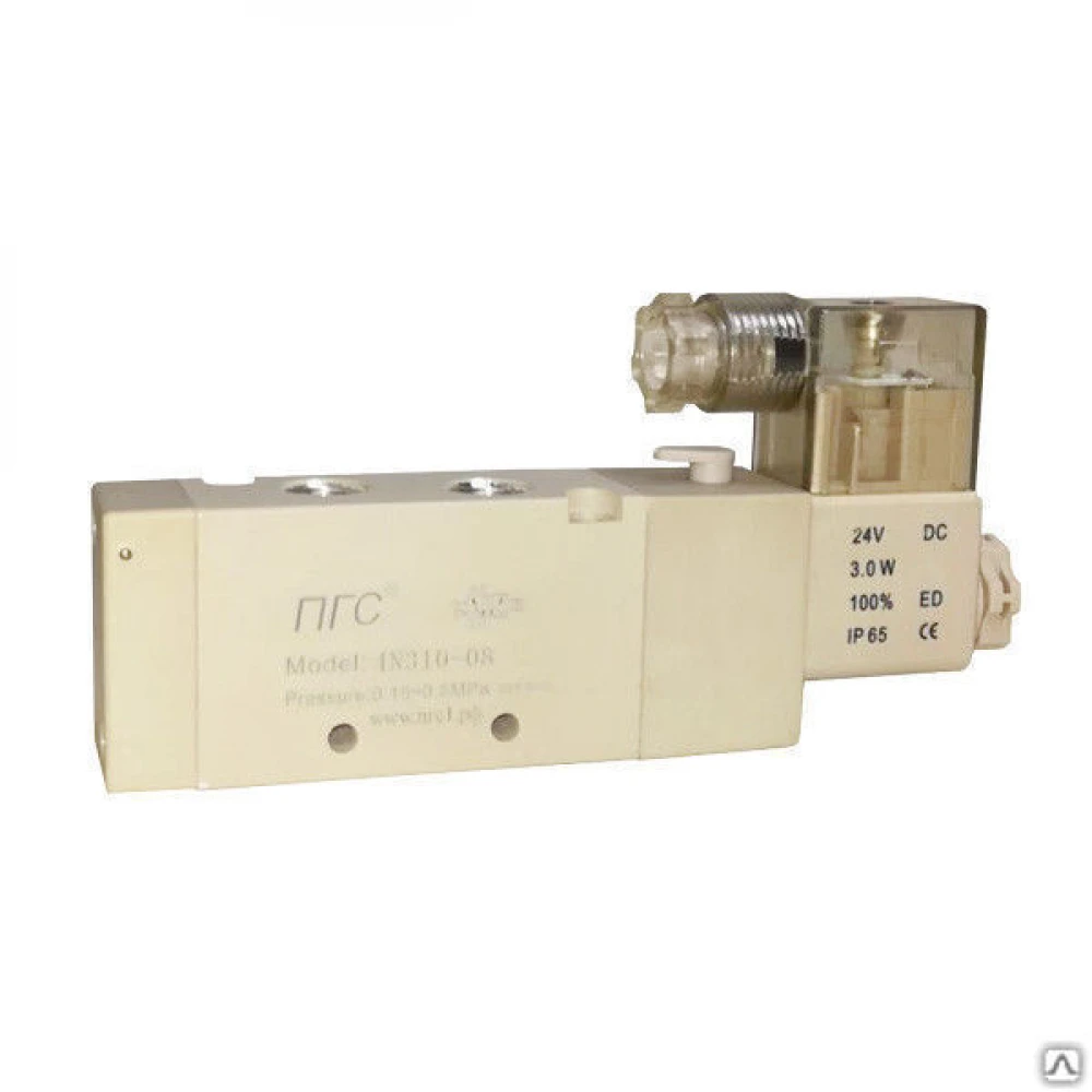 Пневмораспределитель 5/2 (3/8") с односторонним ЭМУ 4N310-10 ПГС