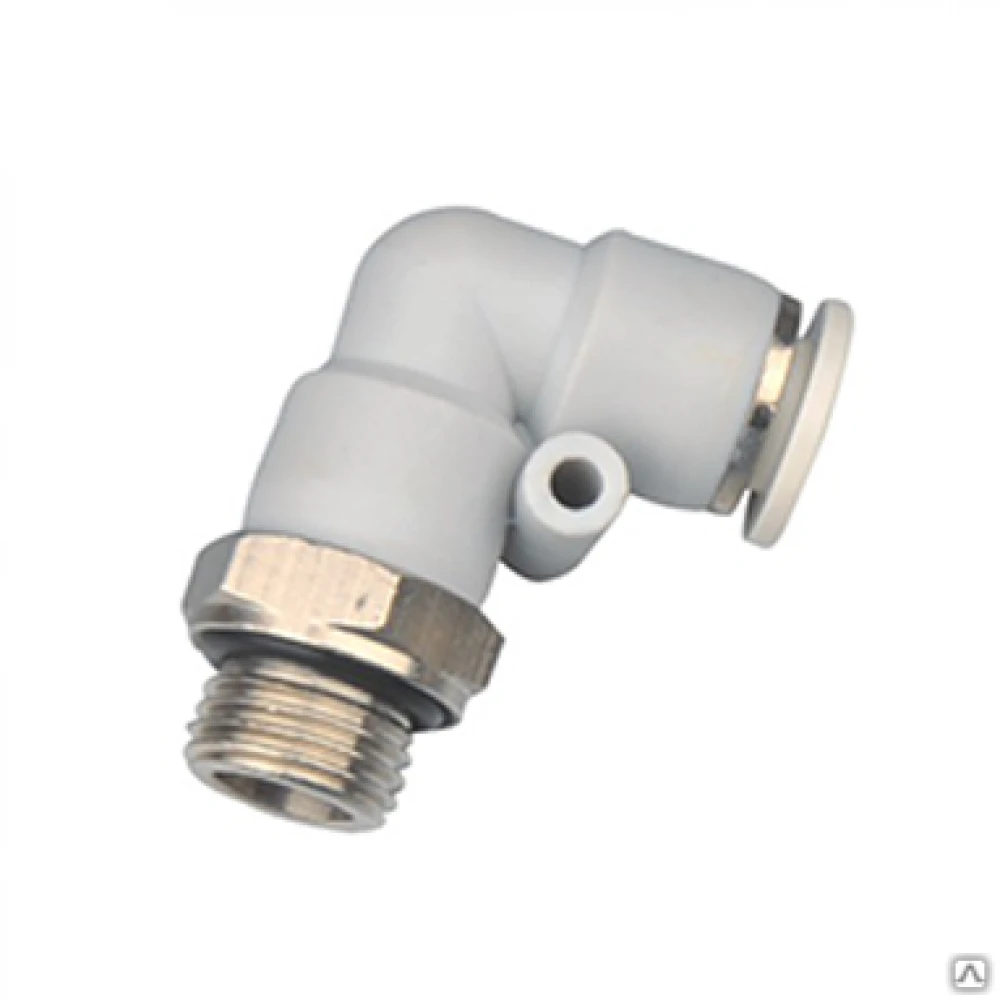 Фитинг цанговый пластиковый угловой PL 8-G01 (трубка 8 мм, резьба G1/8")