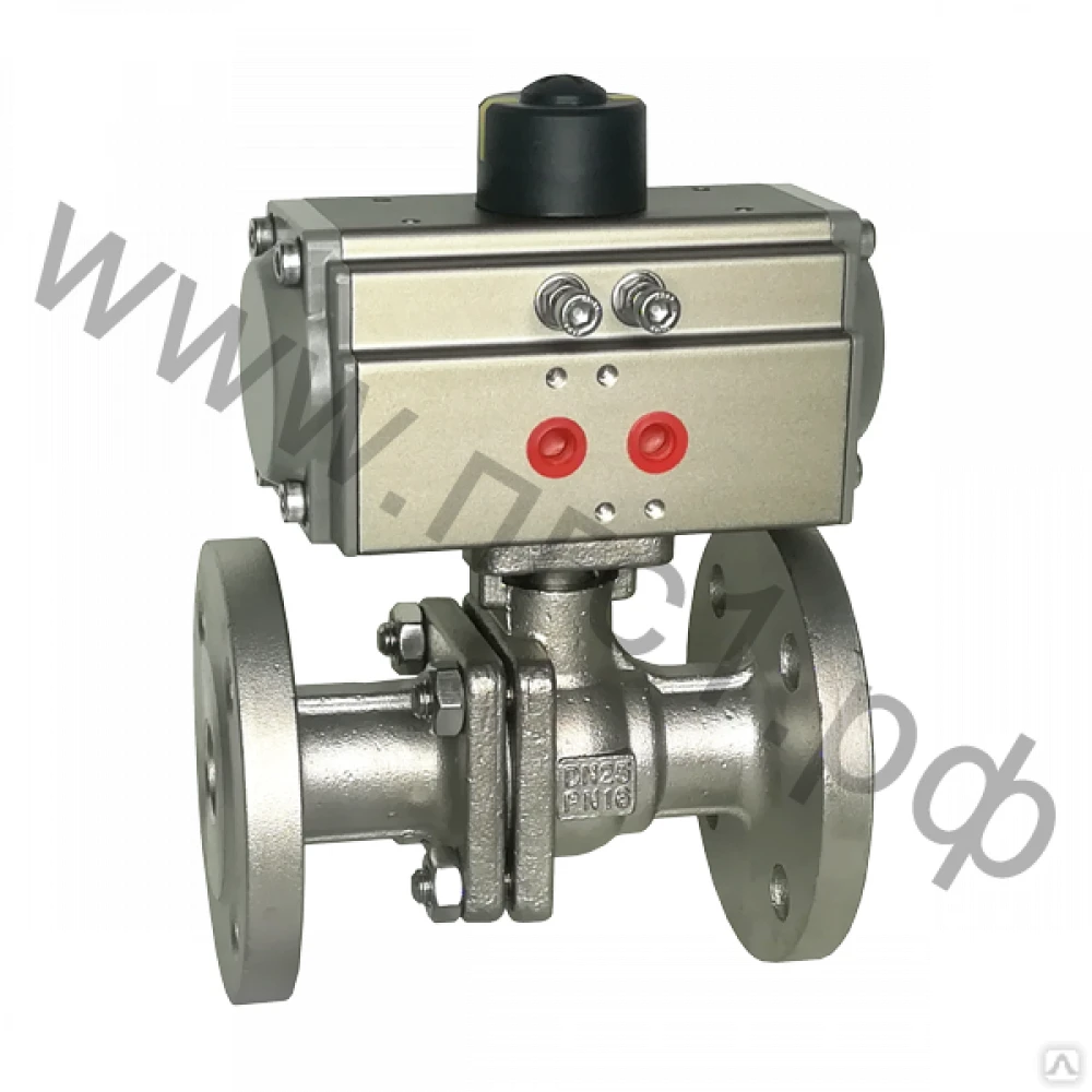 Кран шаровой, фланцевый полнопроходной двухсоставной 1/2" с площадкой ISO5211 нержавеющая сталь 304