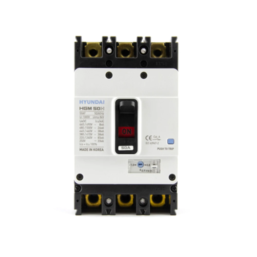 Автоматический выключатель HGM125H3PMOS0000C 00040B 40A ток к.з. 42кА АС380/415В (13.03.07.000791), для защиты цепей от КЗ и перегрузки HGM125H3PMOS0000C00040B