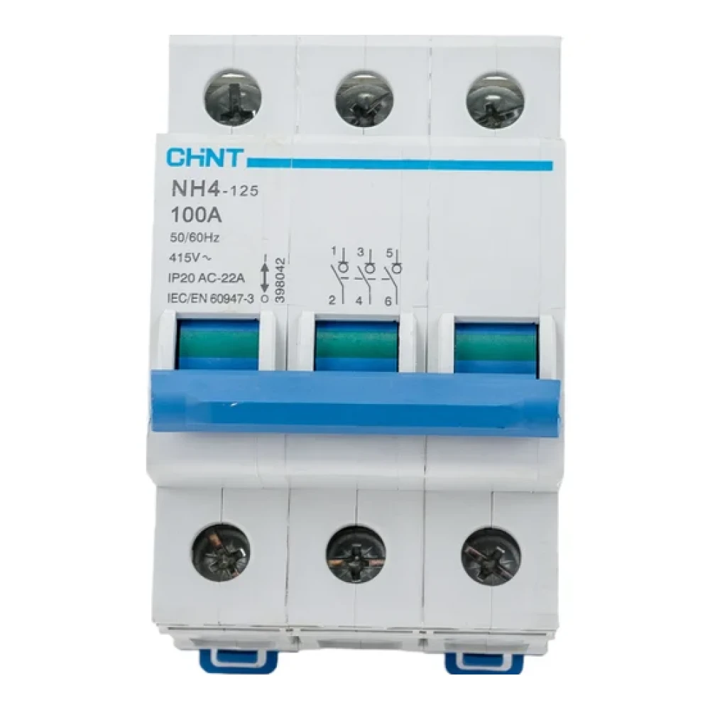 Выключатель нагрузки 3п 100А NH4 (R) CHINT 398042