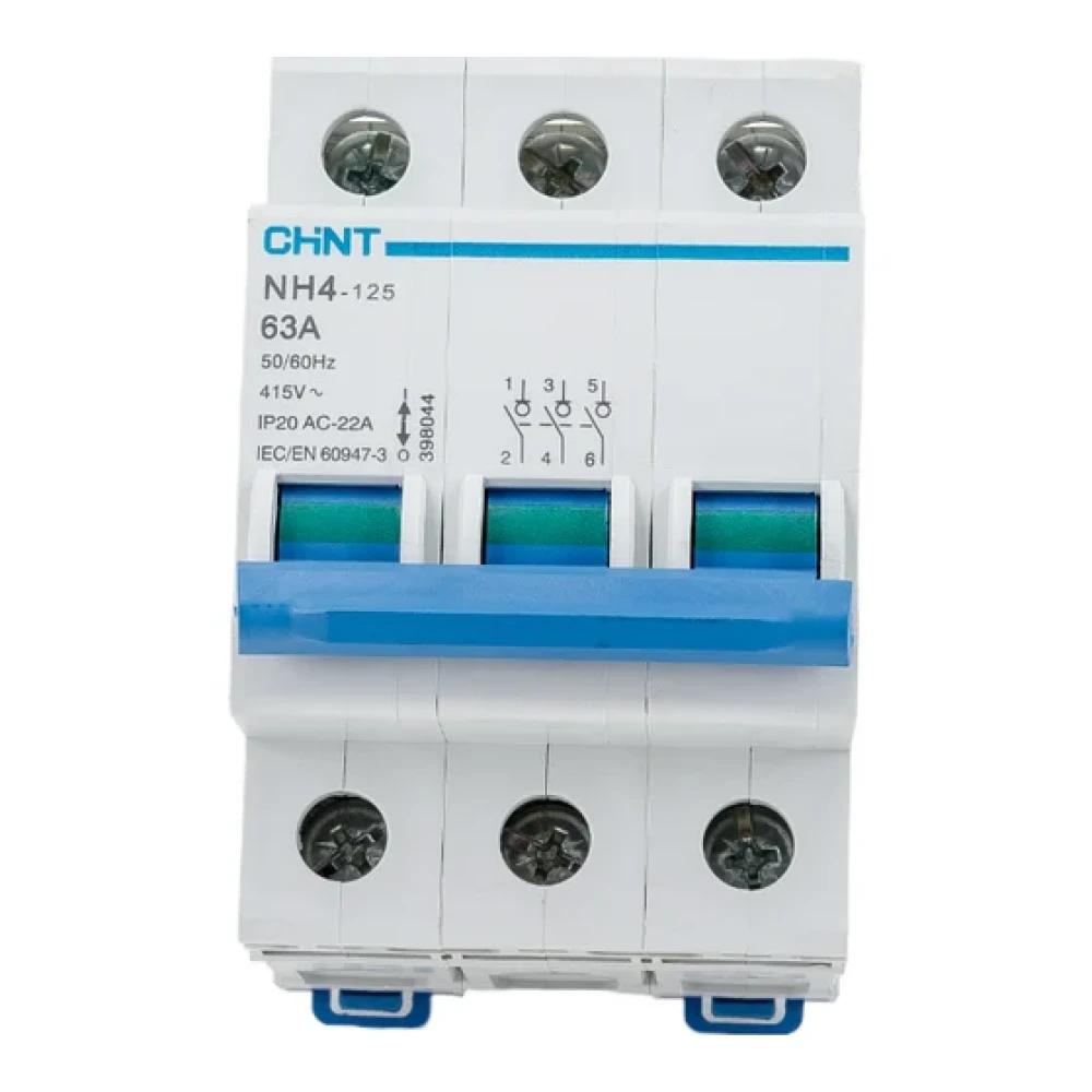 Выключатель нагрузки 3п 63А NH4 (R) CHINT 398044