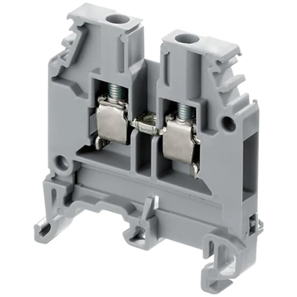 Клеммы винт M4/6 4мм кв серые, для подключения проводников 1SNA115116R0700