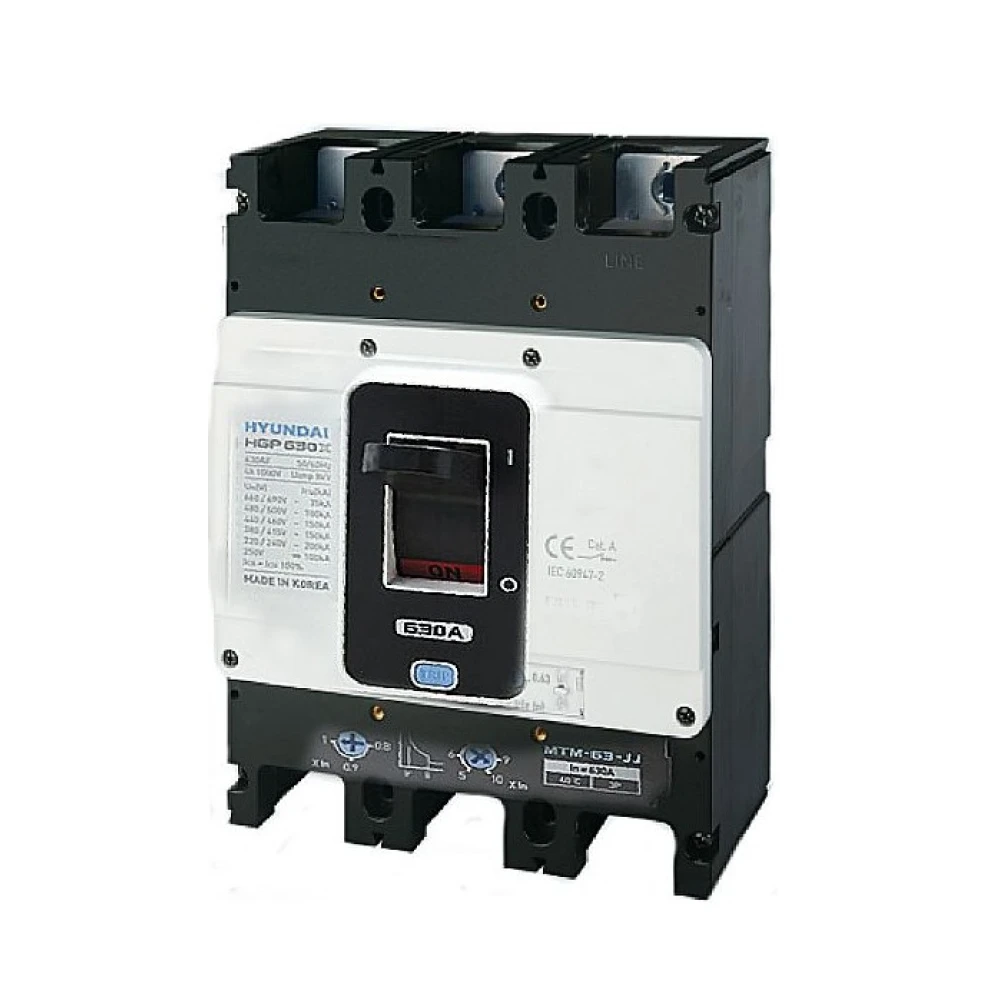 Автоматический выключатель HGP100SG3PMPS0000C00100, 100A.ток к.з.85кА АС380/415В, для защиты цепей от КЗ и перегрузки