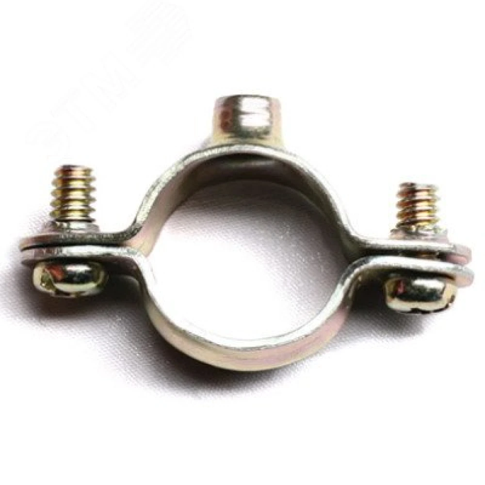 Хомут стальной d26 для жестких труб ДКС 58026