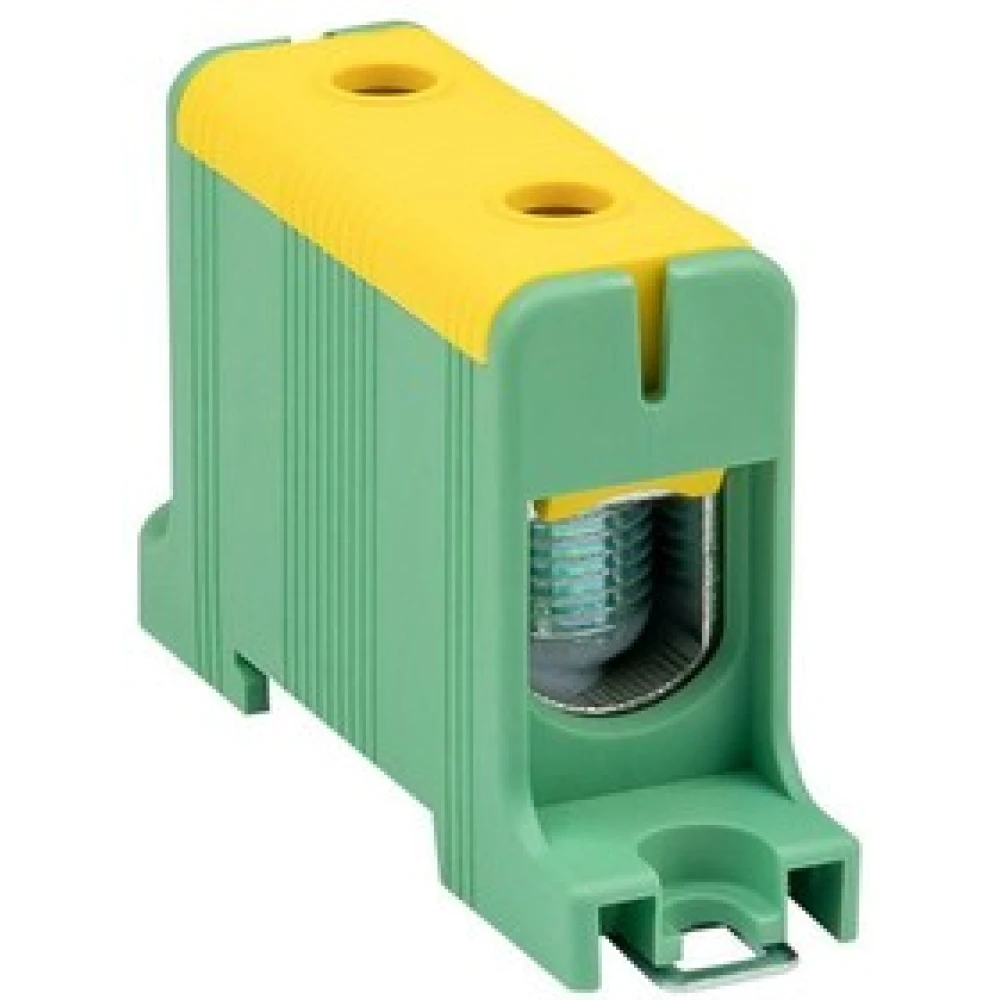 Клемма силовая вводная КСВ 16-95кв.мм жёлтый, зелёный, для подключения проводников plc-kvs-16-95-у-green