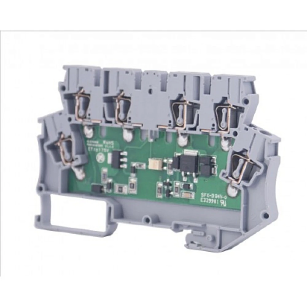Клеммник 2х-ярусный с электронными компонентами (схема5),WG-EKI-C-корпус MDB, для подключения проводников 110050N