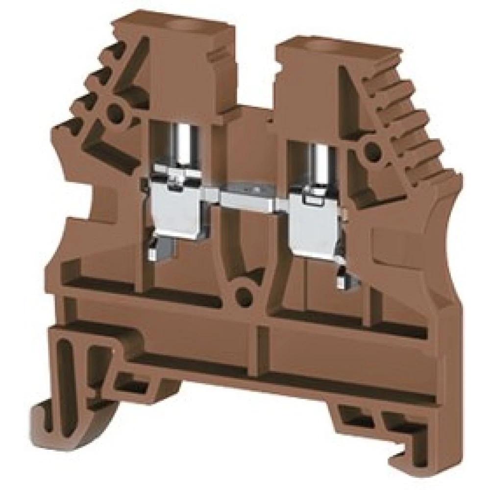 Клеммник на Din-рейку 2,5мм.кв. (красный) AVK2,5RP, для подключения проводников 304124RP