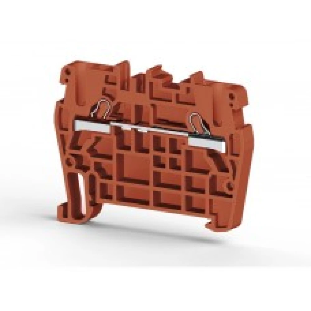 Клеммник пруж. быстрозажимной (Push in)2,5мм.кв. (красный),PYK2,5 (RP), для подключения проводников 307104RP