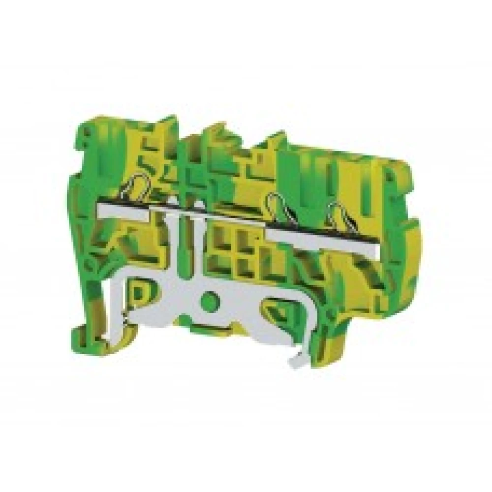 Клеммник пруж. быстрозажимной (Push in)3х выводной,2,5мм.кв. (земля), для подключения проводников 336550