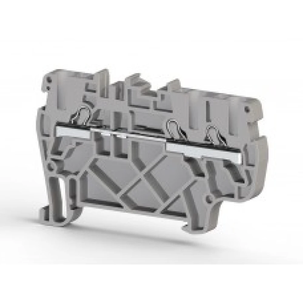 Клеммник пруж.быстрозажимной (Push in)3х выводной,2,5мм.кв. (серый) PYK 2.5E, для подключения проводников 307439