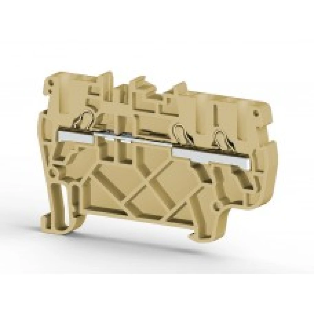 Клеммник пруж.быстрозажимной (Push in)3х выводной,2,5мм.кв. (синий) PYK 2.5E, для подключения проводников 307431