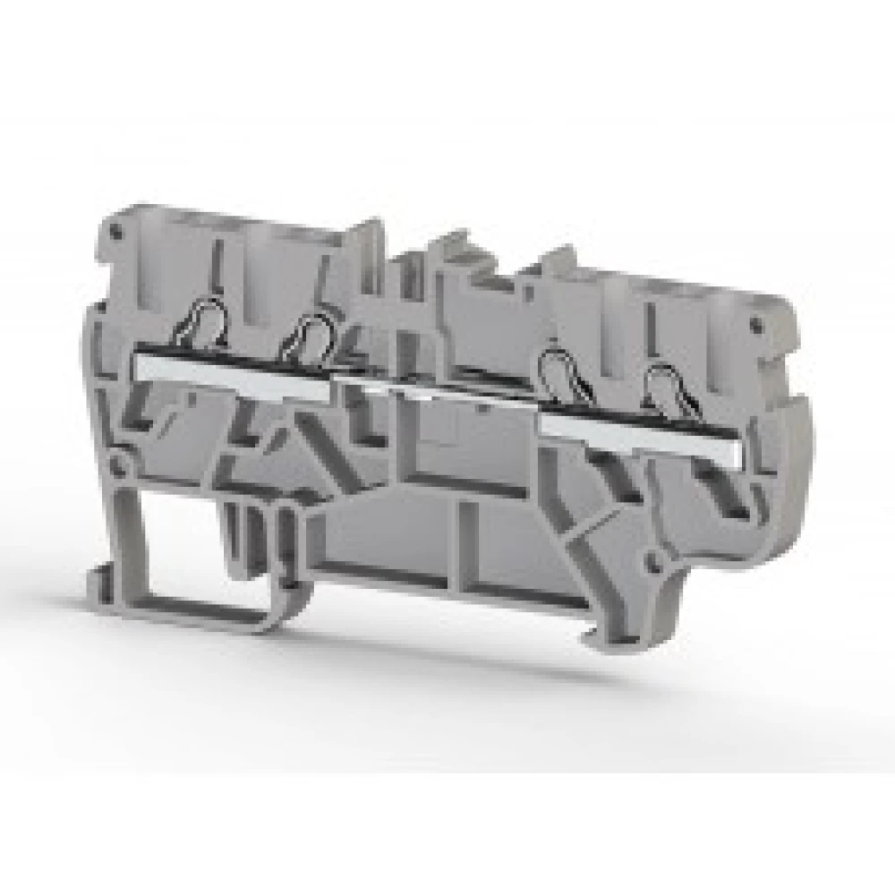 Клеммник пруж.быстрозажимной (Push in)4х выводной,2,5мм.кв. (синий) PYK 2.5C, для подключения проводников 307381