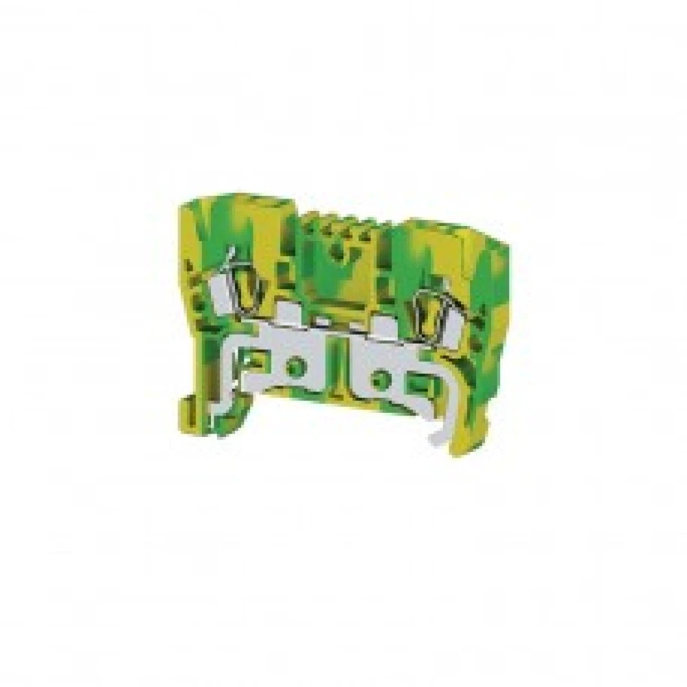 Клеммник пружинный YBK2,5T ж/зел. (земля) 2,5мм.кв, для подключения проводников 336220