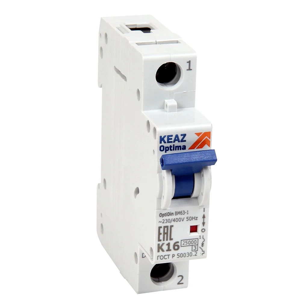 Выключатель автоматический мод. 1п С 10А OptiDin BM63 6kA УХЛЗ КЭАЗ 103543
