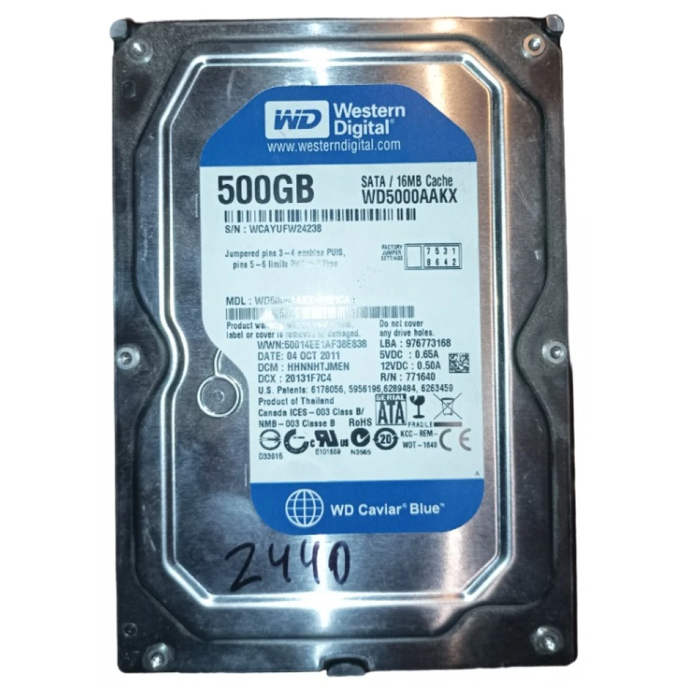 Жесткий диск Westem Digital Caviar Blue 500Gb,IDE WD5000AAKB