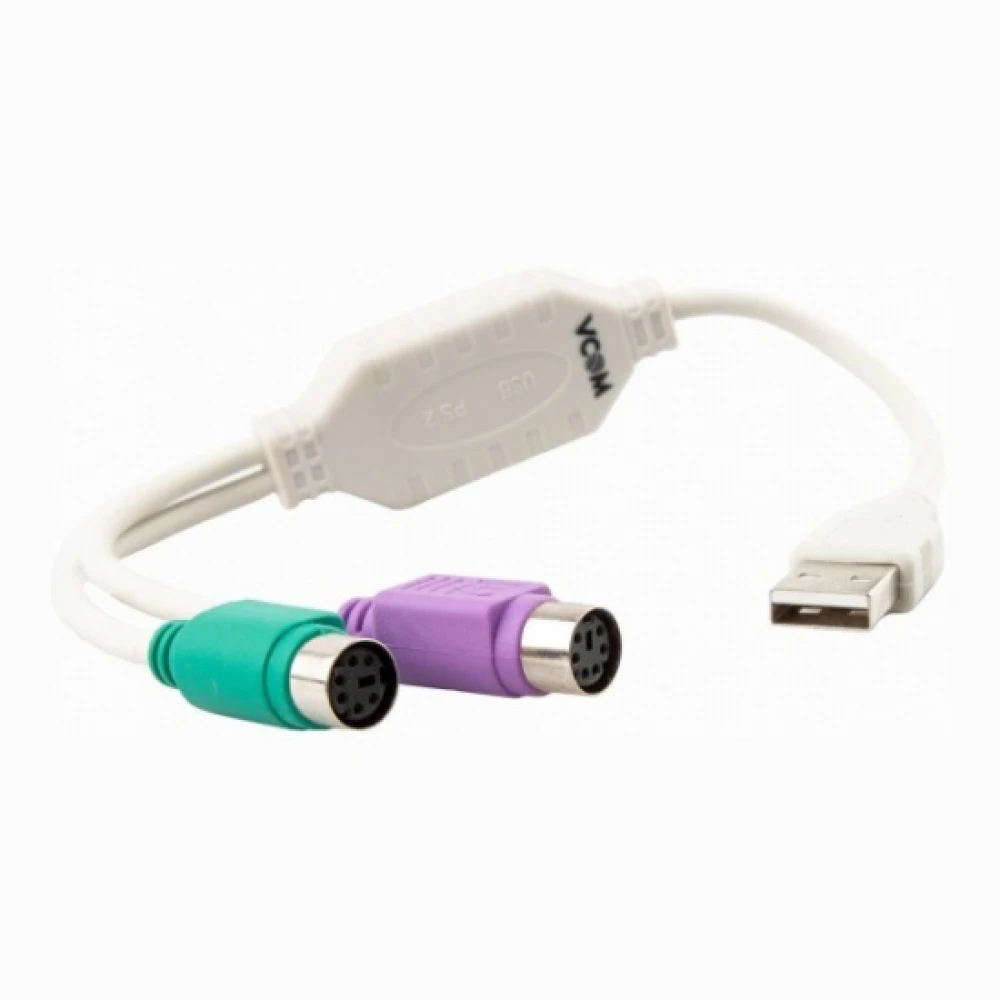 Кабель-адаптер USB AM-2xPS/2 (адаптер д/подключения PS/2клавиатуры и мыши к USB порту)