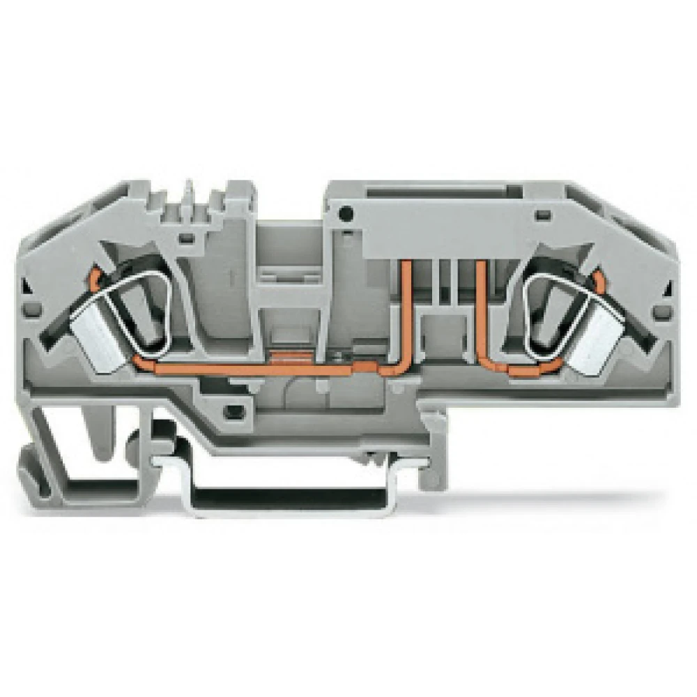 2-проводная клемма с предохранителем, без индикации перегорания предохранителя, для подключения проводников 282-696