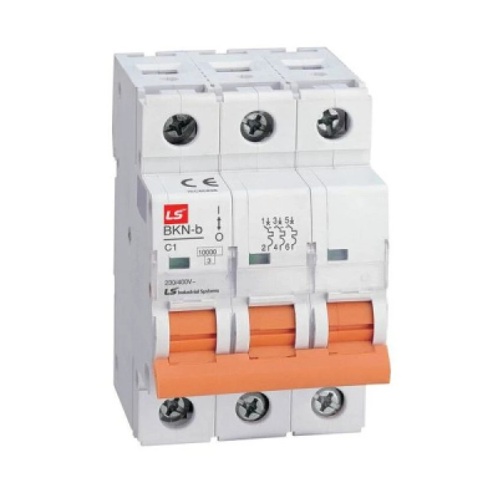 Модульный автоматический выключатель BKN-b 3P C63 New Rogy (Russia), для защиты цепей от КЗ и перегрузки BKN-b3PC63-061302268B