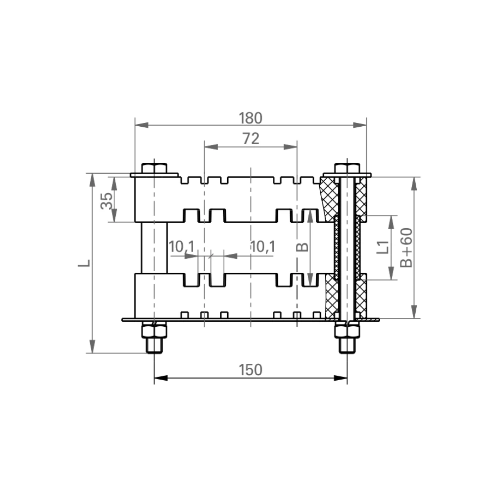 Шинодержатель ШНП-1-10×100 ТУ 3449-009-61929916-2012 035076365