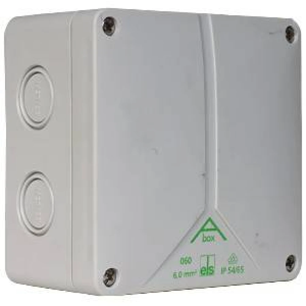 Коробка АВОХ-060 пластиковая белая 110×110×67мм, для прокладки кабеля и проводов 80690701