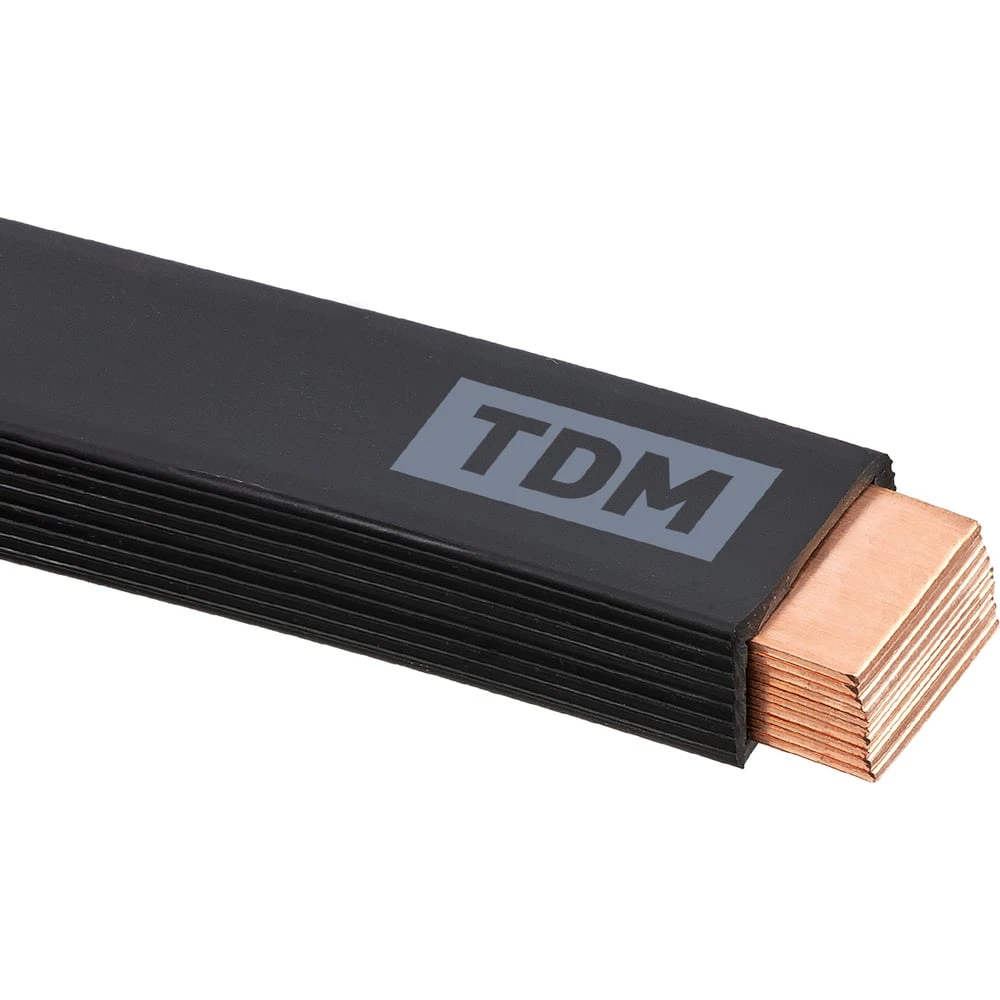 Шина медная гибкая изолированная TDM ШМГ 10×(63×1) мм, 2 м, SQ0841-0018