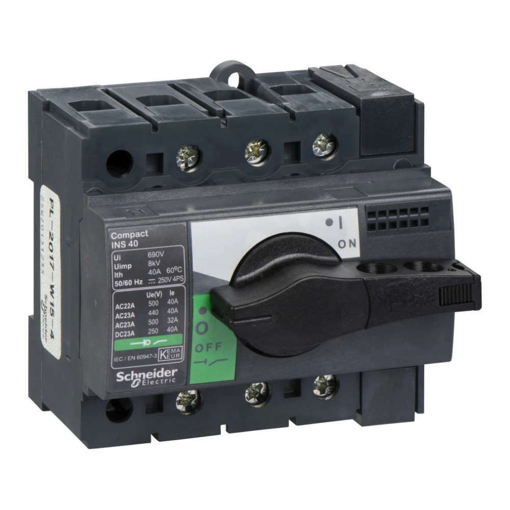 Выключатель -разъем. Interpact INS40 3п 28900