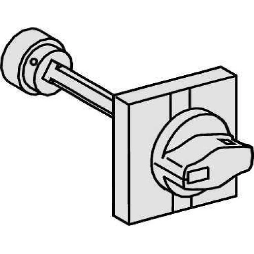 Рукоятка выносная передняя черная (INS40/160) 28941