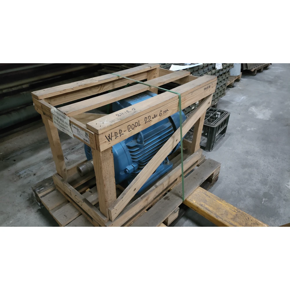 Асинхронный элекродвигатель W22-200L, 22 кВт, 6 пол., B3T, 380-415/660В, 50 Гц, IE1 11320872