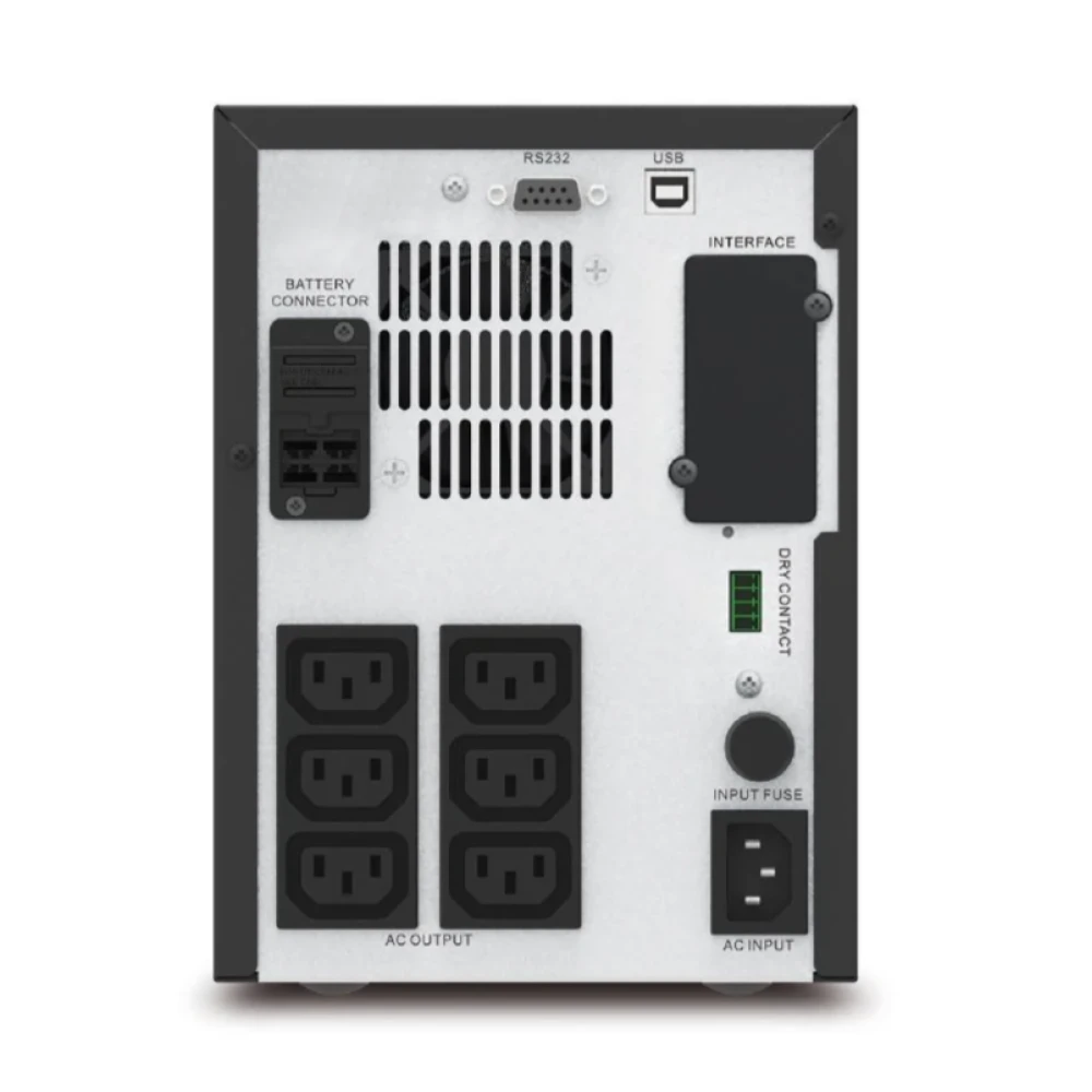Источник бесперебойного питания APC Easy UPS SMV750CAI, 750 VA / 525 W, line-interactive, 230 В, 6× IEC C13, LCD