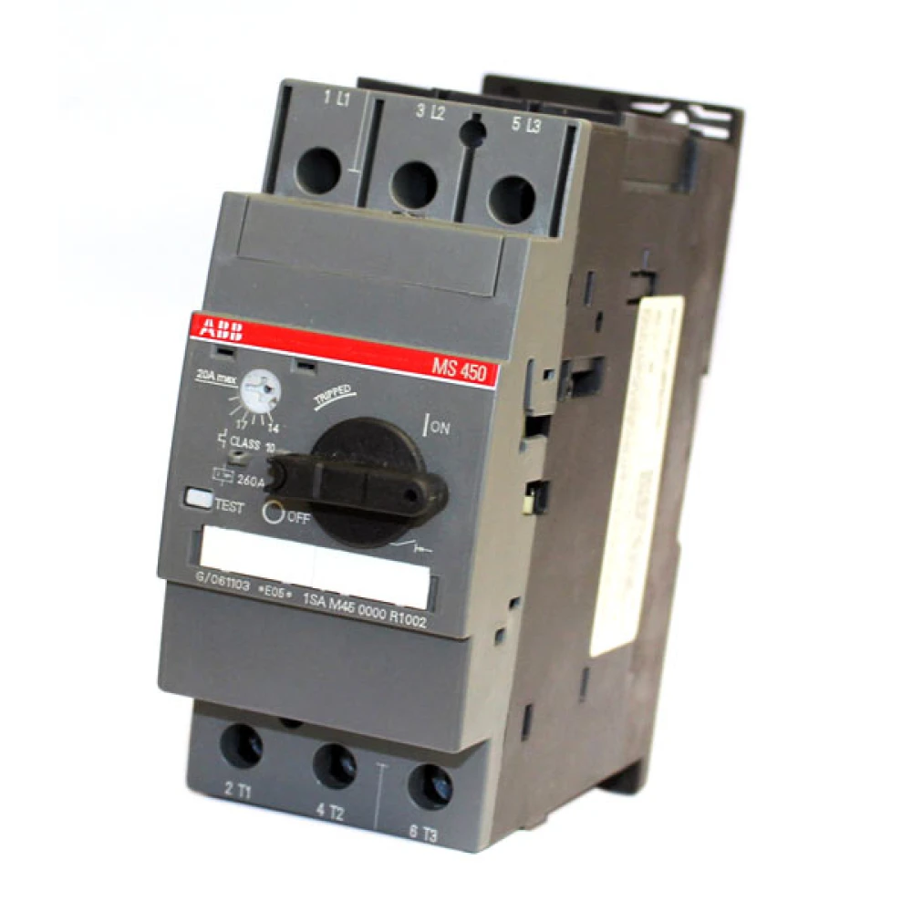 Автомат защиты двигателя ABB MO450-50, магнитный расцепитель, 40–50 А, 3P, 1SAM460000R1007