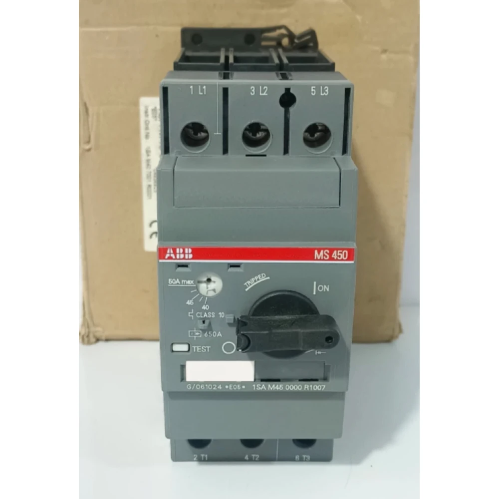 Автомат защиты двигателя ABB MO450-32, магнитный расцепитель 22–32 А, 3P, 1SAM450000R1004