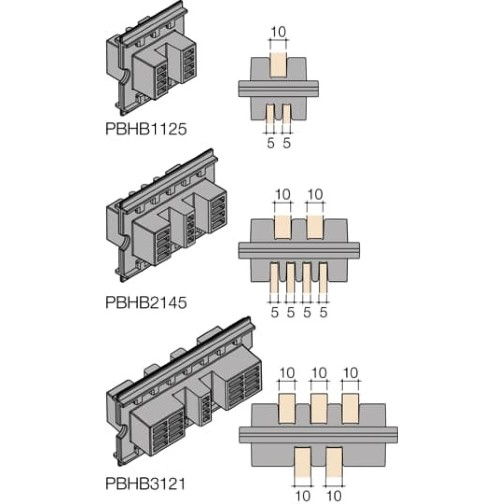 Держатель шины медной L=50мм 1STQ007426A0000
