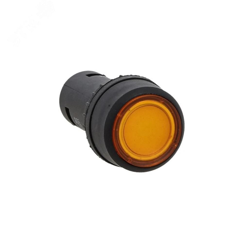 Кнопка SW2C-100 с подсветкой желт. NO 24В sw2c-md-y-24