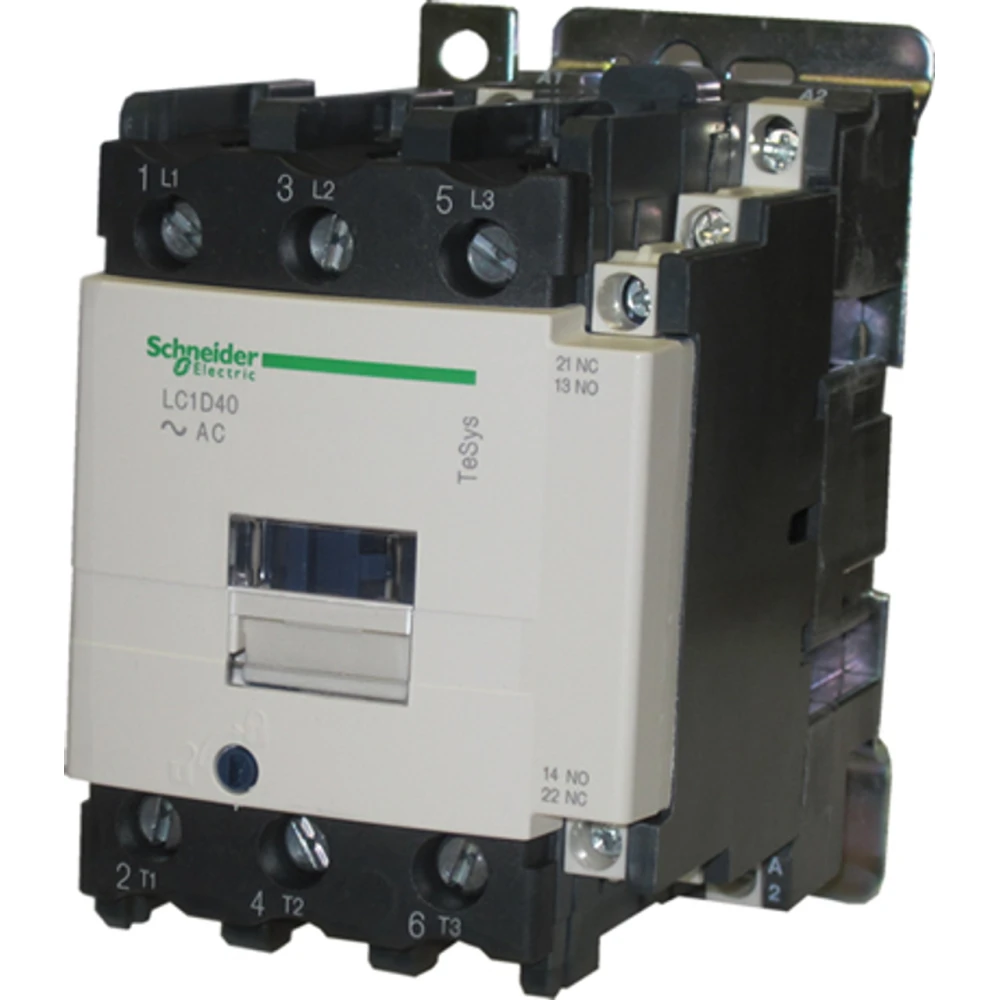 Контактор Schneider Electric LC1D40P7, 3Р, 40 А, катушка 230 В AC, 1НО + 1НЗ, серия TeSys D