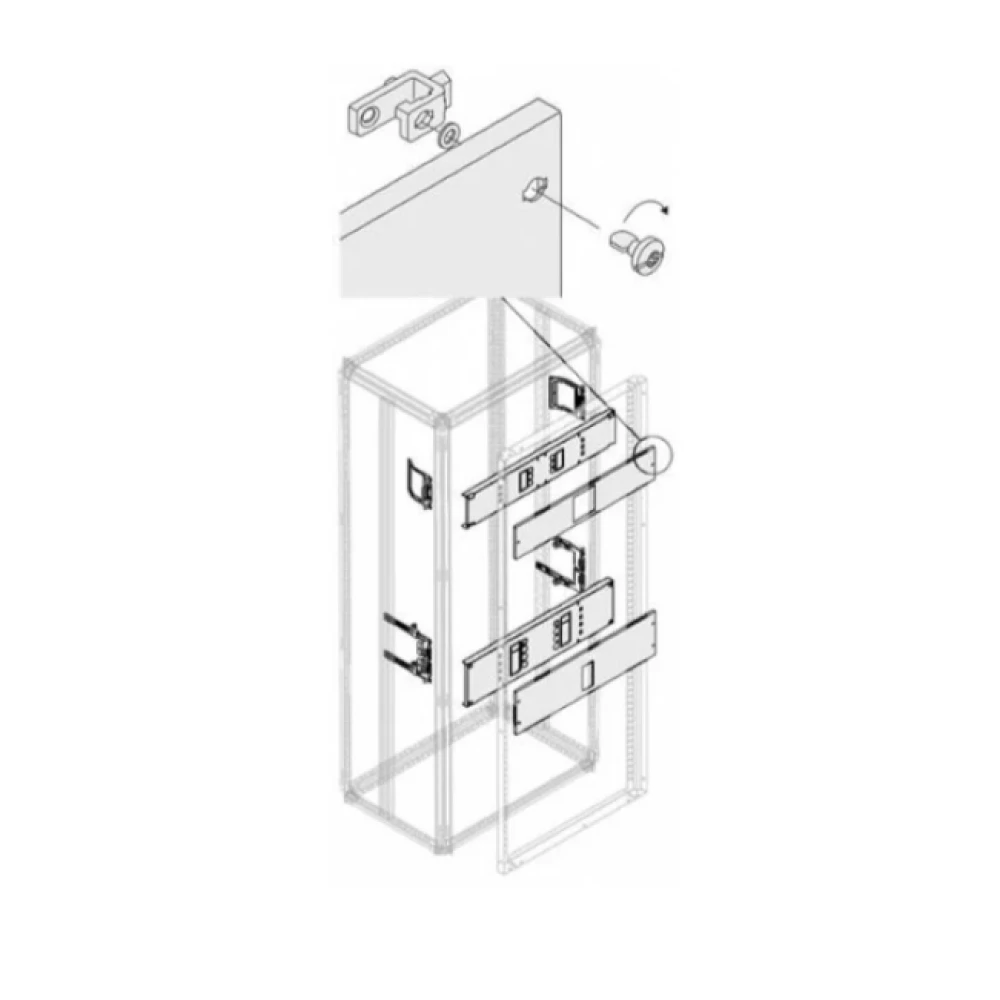 Комплект ABB XT2 3/4P PLUG с поворотной рукояткой, горизонтальный, W=600 мм, PHCX2427 (1STQ007786A0000)