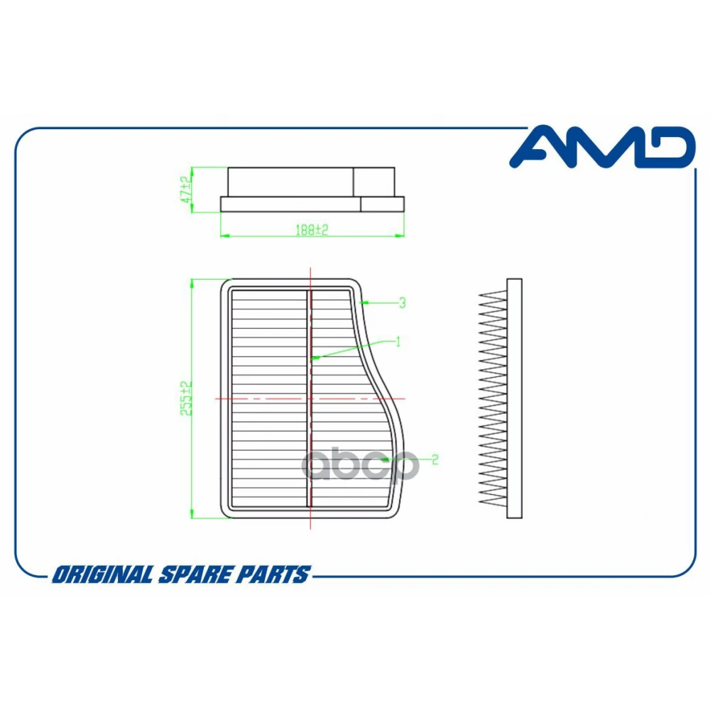 Фильтр воздушный AMD - AMD.FA527