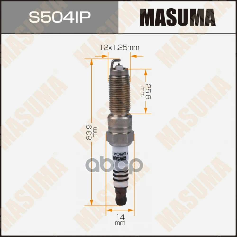 Свеча зажигания иридий+платина SILZNAR8C7H Masuma - S504IP