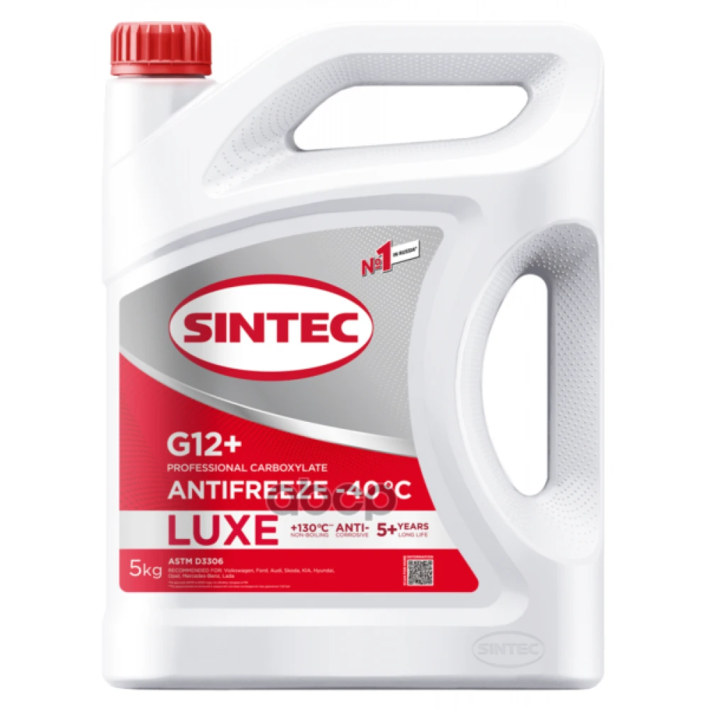 Антифриз Luxe G12+ красный 5кг SINTEC - 614503